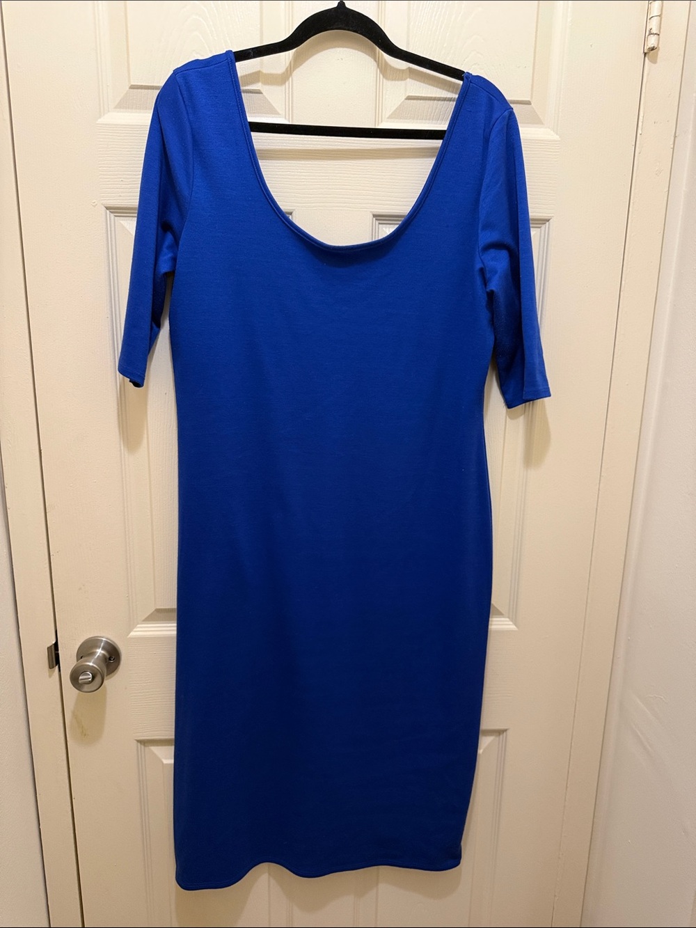 ALLOY Royal Blue Scoop-Neck Midi Dress